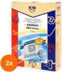 K&M Set 2 x Sac Aspirator Daewoo RC300, Sintetic, 4 x Saci, K&M (TIV-2xDUSTBAG-D03-SYN-K&M)