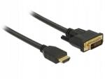 Delock Hdmi kábel DVI 24+1, 1, 5 m, kétirányú, akár 1600p felbontást támogat (DL2032)