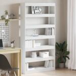 vidaXL Fehér könyvespolc Fehér Szerelt fa 100 x 30 x 198 cm Polc (3333924)