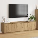 vidaXL TV Szekrény LED Fénnyel Kézműves Tölgy 180x38x49 cm Rétegelt Lemez (3376151)