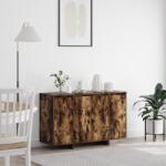 vidaXL Füstölt tölgy vitrine Füstölt tölgy Szerelt fa 120 x 41 x 75 cm (3333900)