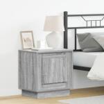 vidaXL Éjjeli szekrények LED világítással 2 db Szürke Sonoma 44x34, 5x45 cm (869573)