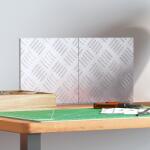 vidaXL Alumínium Gyémántmintás lépcsőfokok 2 db Csúszásmentes 20x20 cm (4104235)