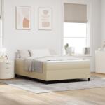 vidaXL Box Spring Ágy Matraccal Világos Zöld Szürke 140x200 cm Kordbársony Anyag (3337471) - vidaxl