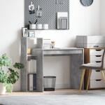 vidaXL Íróasztal Betonhatású szürke Betonhatású laminált, mérnöki fa (869317)