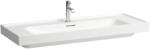 Laufen Meda porcelán mosdó 120x46 cm 3 csaplyukkal és túlfolyó nélkül, LCC bevonattal, fehér H8141114001581 (H8141114001581)