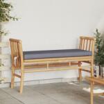 vidaXL Kerti pad párnával, 110 cm Bambusz (4108078)