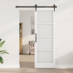 vidaXL Üvegbeltéri Ajtó "ORKDAL" Fehér 73, 5x211x4 cm (4102686)