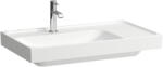 Laufen Meda porcelán mosdó 80x46 cm csaplyukkal és túlfolyó nélkül LCC bevonattal, balos/fehér H8171164001111 (H8171164001111)