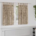 vidaXL Velúr Függönyök 2 db gombbal Sampány 140x140 cm (4107743)