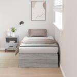 vidaXL Tároló Ágykeret Szürke Sonoma 80x200 cm (3335338)