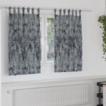 vidaXL Vellúr Függöny 2 db Gombfüllel Ezüst Szürke 140x140 cm (4107718)