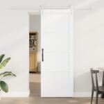 vidaXL Csúszóajtó Szerelvénnyel Fehér 78x211 cm Tömör Fenyő (3333249)