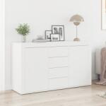 vidaXL Fehér Oldalszekrény Fehér Fa 120 x 36 x 69 cm Tárolás (3333856)