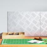 vidaXL Alumínium csekkolólemezek 2 db Csúszásmentes 40x30 cm (4104289)