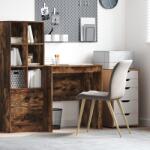 vidaXL Íróasztal Füstölt tölgy Mérnöki fa 70 x 50 x 76 cm Íróasztal (869422)