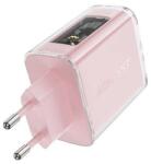 ACEFAST A45 hálózati töltő 2x USB-C 1xUSB-A 65W rózsaszín (A45 Cherry blossom) (A45 Cherry blossom) (A45 Cherry blossom)