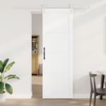 vidaXL Csúszó Ajtó Hardver Készlettel Fehér 78x232 cm Masszív Fa Fenyő (3333251)