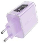 ACEFAST A45 hálózati töltő 2x USB-C 1xUSB-A 65W lila (A45 Purple alfalfa) (A45 Purple alfalfa) (A45 Purple alfalfa)
