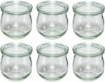 WECK 109111 Tulipán formájú üveg tároló 6 darabos készlet 370ml (109111) (109111)