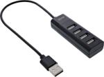 InLine 33293H hálózati csatlakozó USB 3.2 Gen 1 (3.1 Gen 1) Type-A 480 Mbit/s Fekete (33293H) (33293H)