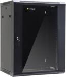 NETRACK 15U 19" fali rack szekrény 600x450mm levehető oldalú fekete (019-150-645-022) (019-150-645-022) (019-150-645-022)