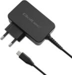 Qoltec 52385 Power Pro USB Type-C GaN Hálózati töltő - Fekete (45W) (52385) (52385)
