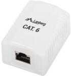 Lanberg FTP RJ45 CAT6 Árnyékolt csatlakozó doboz - Fehér (OS6-0001-W) (OS6-0001-W)