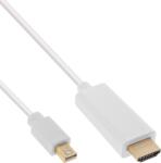 InLine 17171I video átalakító kábel 1 M Mini DisplayPort HDMI Fehér (17171I) (17171I)