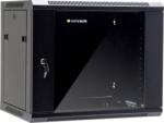 NETRACK 9U 19" fali rack szekrény 600x450mm levehető oldalú fekete (019-090-645-022) (019-090-645-022)