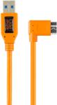 Tether Tools USB-A apa - MicroUSB-B apa 3.0 Adat és töltő kábel - Narancssárga (0.5m) (CU61RT02-ORG) (CU61RT02-ORG)
