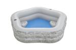 Bestway Family Pool TruPrint négyszögletű medence (213 x 206 x 53 cm ) (54423) (54423)