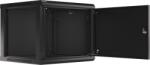 Lanberg 19" Fali rack szekrény 9U 600x600mm - Fekete (WF01-6609-00B)