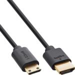 InLine 17955C HDMI kábel 0, 5 M HDMI A-típus (Standard) HDMI Type C (Mini) Fekete (17955C) (17955C)