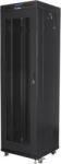 Lanberg 19" szabadon álló rack szekrény 42U/600X600 perforált ajtó, lapraszerelt, LCD kijelző, fekete V2 (FF01-6642-23BL) (FF01-6642-23BL)