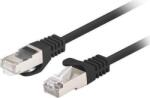 Lanberg PCF6-20CC F/UTP Cat6 RJ45 Patch kábel 1m - Fekete 10-es csomag (PCF6-20CC-0100-BK) (PCF6-20CC-0100-BK)