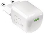 SBS Puro GaN USB-C Hálózati töltő - Fehér (30W) (PUFCMTCUSBC30WGWHI) (PUFCMTCUSBC30WGWHI)