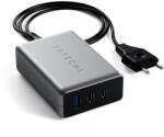 Satechi 100W 2xUSB-C és USB-A PD kompakt GaN hálózati töltő (ST-TC100GM-EU) (ST-TC100GM-EU) (ST-TC100GM-EU)
