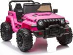 LEAN Toys CH9956 Jeep 7503 12 Elektromos Kisautó - 2.4 GHz, Szülői Távirányítóval, EVA Kerekekkel, Rózsaszín (7503) (7503)