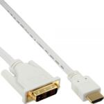 InLine 17659U video átalakító kábel 0, 5 M HDMI DVI Fehér (17659U) (17659U)