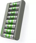 GP ReCyko E821 8x AA/AAA NiMH Akkumulátor töltő + 8db elem (4x AA - 2100mAh + 4x AAA - 850mAh) (GPRCKCHE821389) (GPRCKCHE821389)