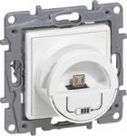 Legrand 764596 Niloé USB töltőaljzattal fehér micro USB dokkoló (764596) (764596)