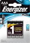 Energizer Max Plus Alkaline AAA Ceruzaelem - 4 db/csomag (E301321400) (E301321400)