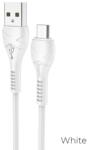 hoco. X37 USB-A apa - USB-C apa 2.0 Adat és töltő kábel 1m - Fehér (X37TYPEC1MWH) (X37TYPEC1MWH)
