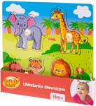Smily Play Zoo szafari - 5 darabos fa puzzle (SPW83614) (SPW83614)