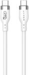 Hyper HyperJuice USB-C apa - USB-C apa 2.0 Adat és töltő kábel - Fehér (1m) (HJ4001WHGL) (HJ4001WHGL)