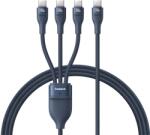 Baseus Flash Series USB-C apa - 3xUSB-C apa Adat és gyorstöltő kábel 1, 5m - Kék (P10377503321-00) (P10377503321-00)