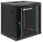 Qoltec Quoltec 19" Fali rack szekrény 12U 600x635mm - Fekete (54467) (54467)