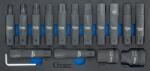 CONDOR Set biti XXL de impact pentru camioane 1/3, 16 piese, Inserție specială din spumă, antrenare 3/4+1", CrMo, Condor 7147 (CR-7147) Set capete bit, chei tubulare