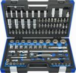 Condor Set chei tubulare, 98 buc, 1/4+1/2", 6 puncte 4-32 mm, Condor 37198 (CR-37198) Cheie tubulara